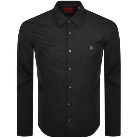 HUGO Long Sleeved Elisha 02 Shirt Black Mainline Menswear Canada